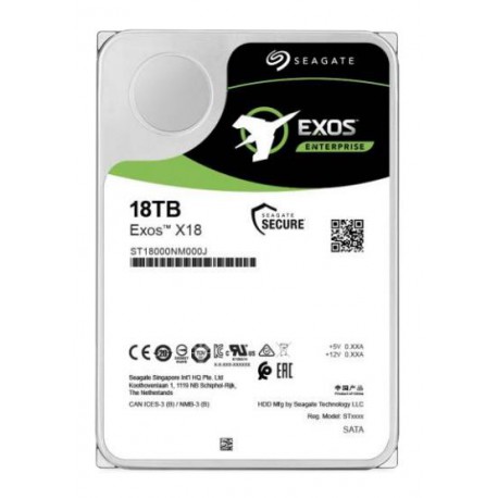 Dysk HDD Seagate Exos 18TB 3.5" 7.2K SATA 6 Gb/s 256MB 512e/4Kn