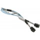 Kabel wewnętrzny MiniSAS HD 35cm Supermicro CBL-SAST-0568