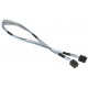 Kabel wewnętrzny MiniSAS HD 50cm Supermicro CBL-SAST-0532