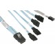 Kabel wewnętrzny IPass na 4x SATA Supermicro CBL-0097L-02