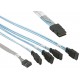 Kabel wewnętrzny MiniSAS na 4x SATA Supermicro CBL-0237L