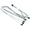 Kabel MiniSAS HD odwrócony crossover na 4x SATA 75cm Supermicro CBL-SAST-0823