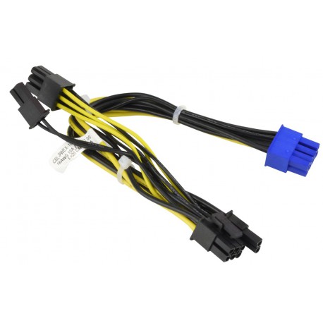 Kabel CPU 8 pin na 2x 6+2 PCIe GPU 20cm Supermicro CBL-PWEX-1017