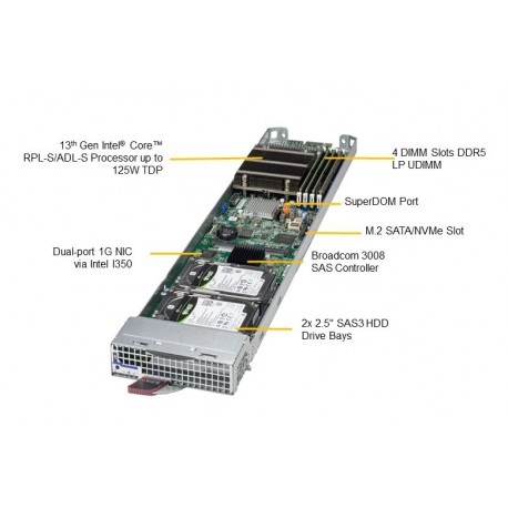 Supermicro MicroBlade MBI-311A-1C2 Supermicro MicroBlade MBI-311A-1C2