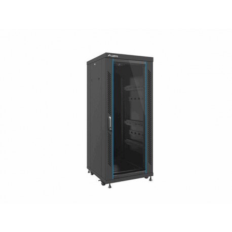 Szafa RACK stojąca 19 cali 27U 600x 600 DRZWI SZKLANE LANBERG FF02-6627M-12B Szafa RACK stojąca 19 cali 27U 600x 600 DRZWI SZKLANE LANBERG FF02-6627M-12B
