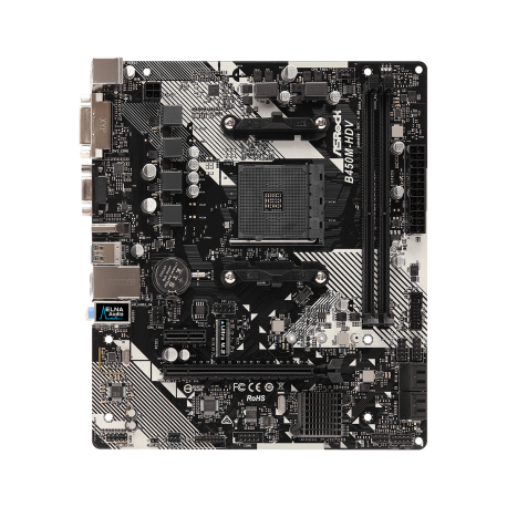 Asrock B450M-HDV R4.0 (AM4 2x DDR4 DIMM Micro ATX)