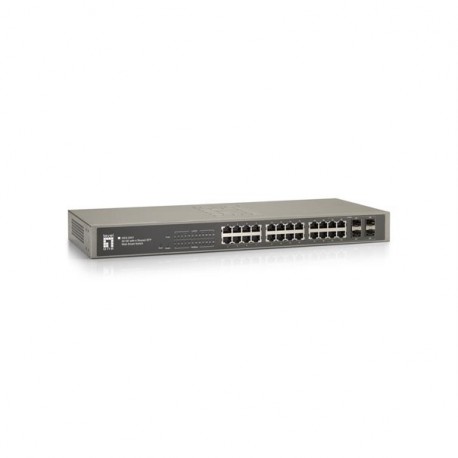 LevelOne Switch 19 cal 24xGBit/4xSFP GES-2451