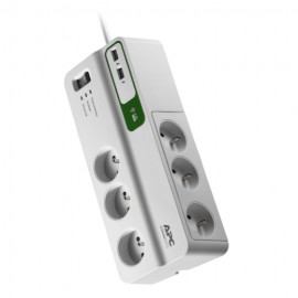 Listwa zasilająco-filtrująca APC PM6U-FR APC Essential SurgeArrest 6 gniazd PL. 2xUSB. 230V